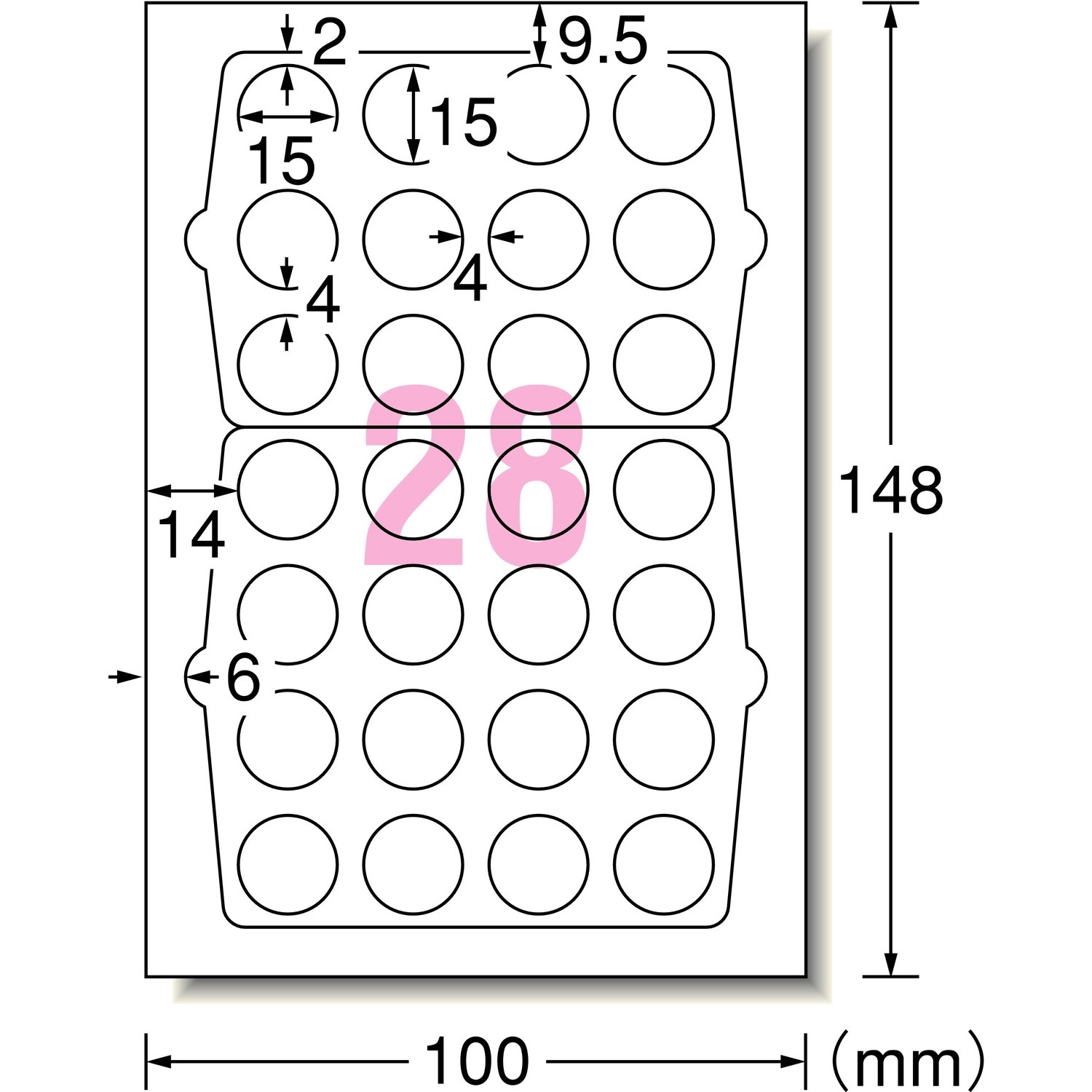 26103 手書きもプリントもできるラベル エーワン[ラベル] 上質紙