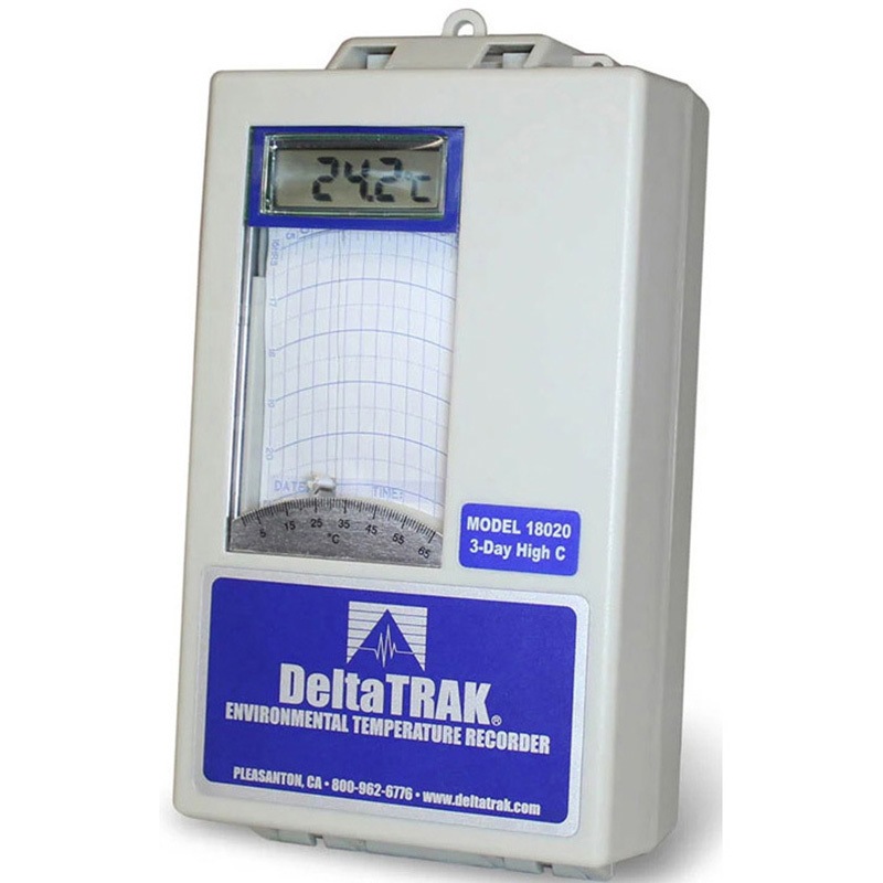 非接触温度計 DTJ-18028 デジタル LCD 環境温度記録計 低温タイプ DeltaTRAK 壁掛け