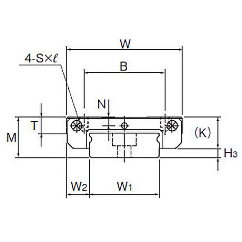 SRS12WMUU ブロック LMブロック(SRS-WM形) 1個 THK 【通販モノタロウ】