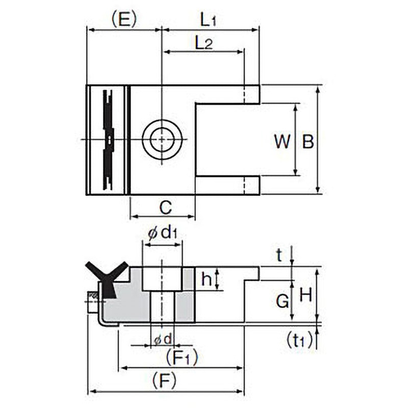 SEB50 LMローラー(オプション)取リ付ケ金具 1個 THK 【通販モノタロウ】