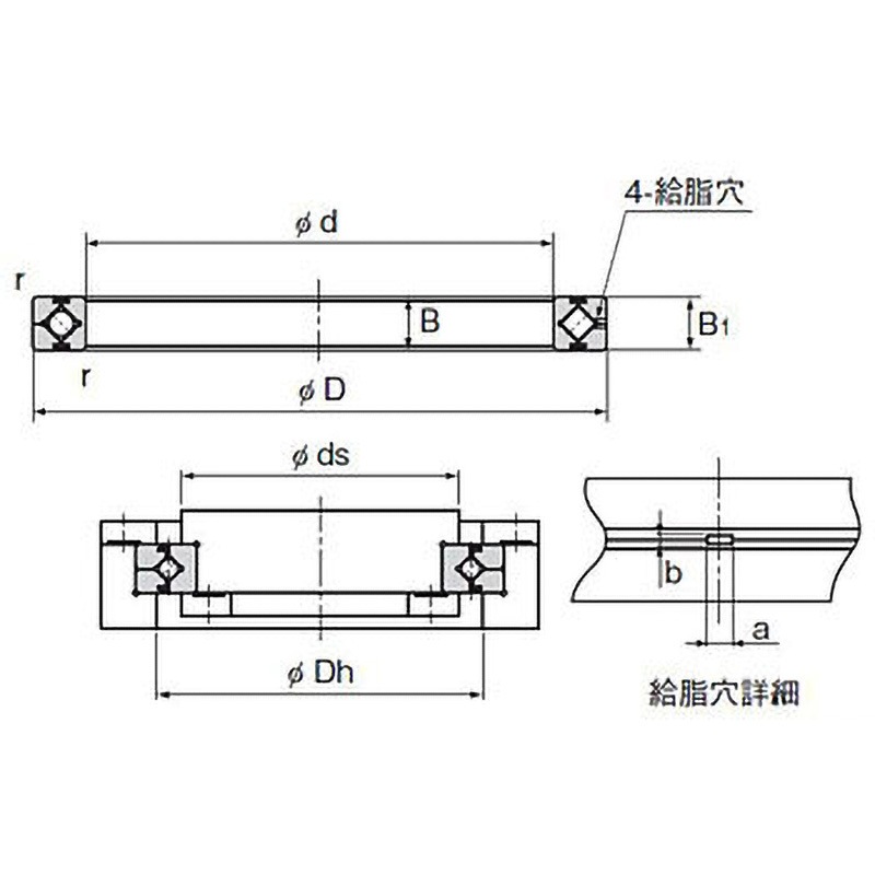 RA11008C0 クロスローラーリングRA形(外輪分割形) 1個 THK 【通販モノタロウ】