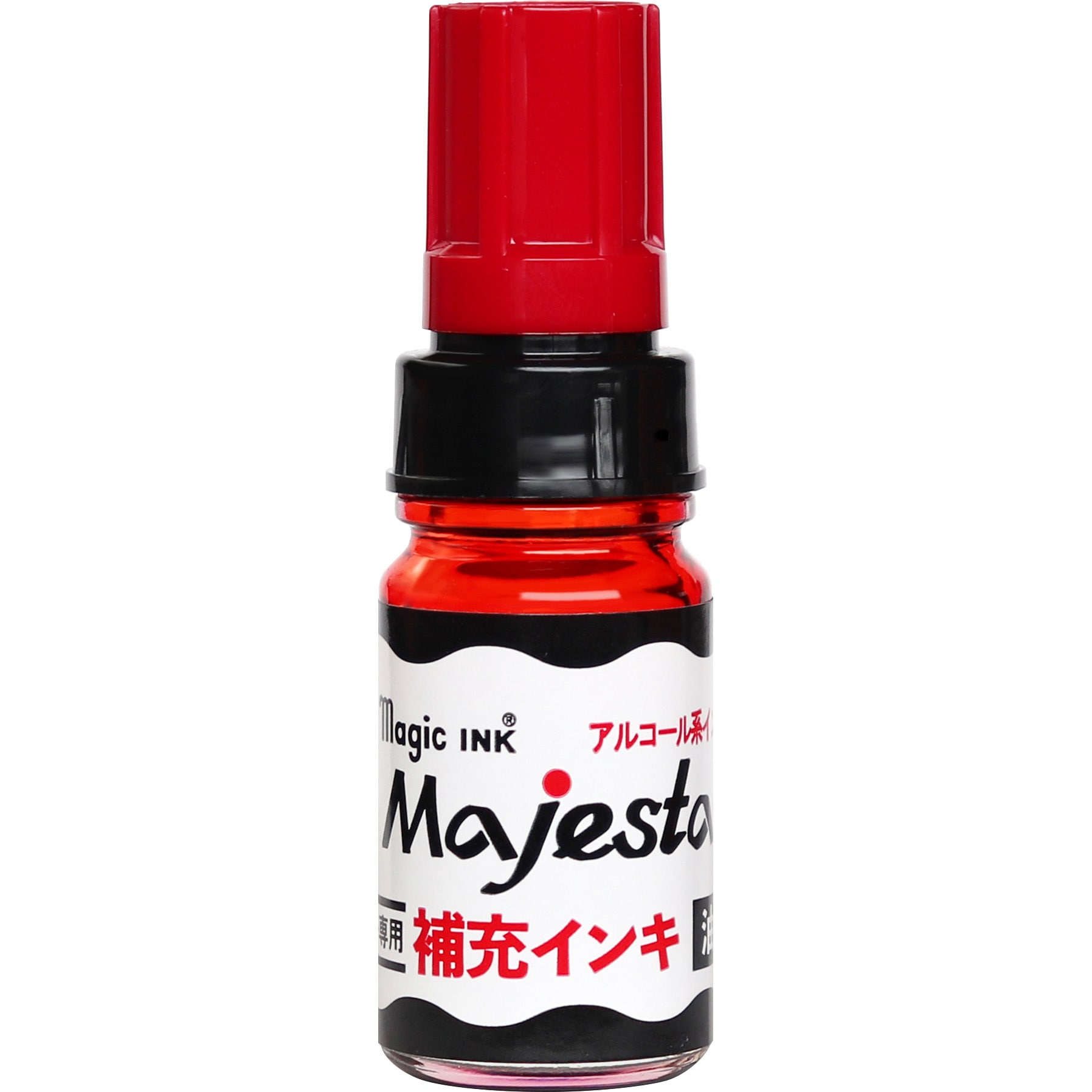 MHJA-10ml-T2 マジェスター補充インキ10ml 寺西化学 インク色:赤 1本