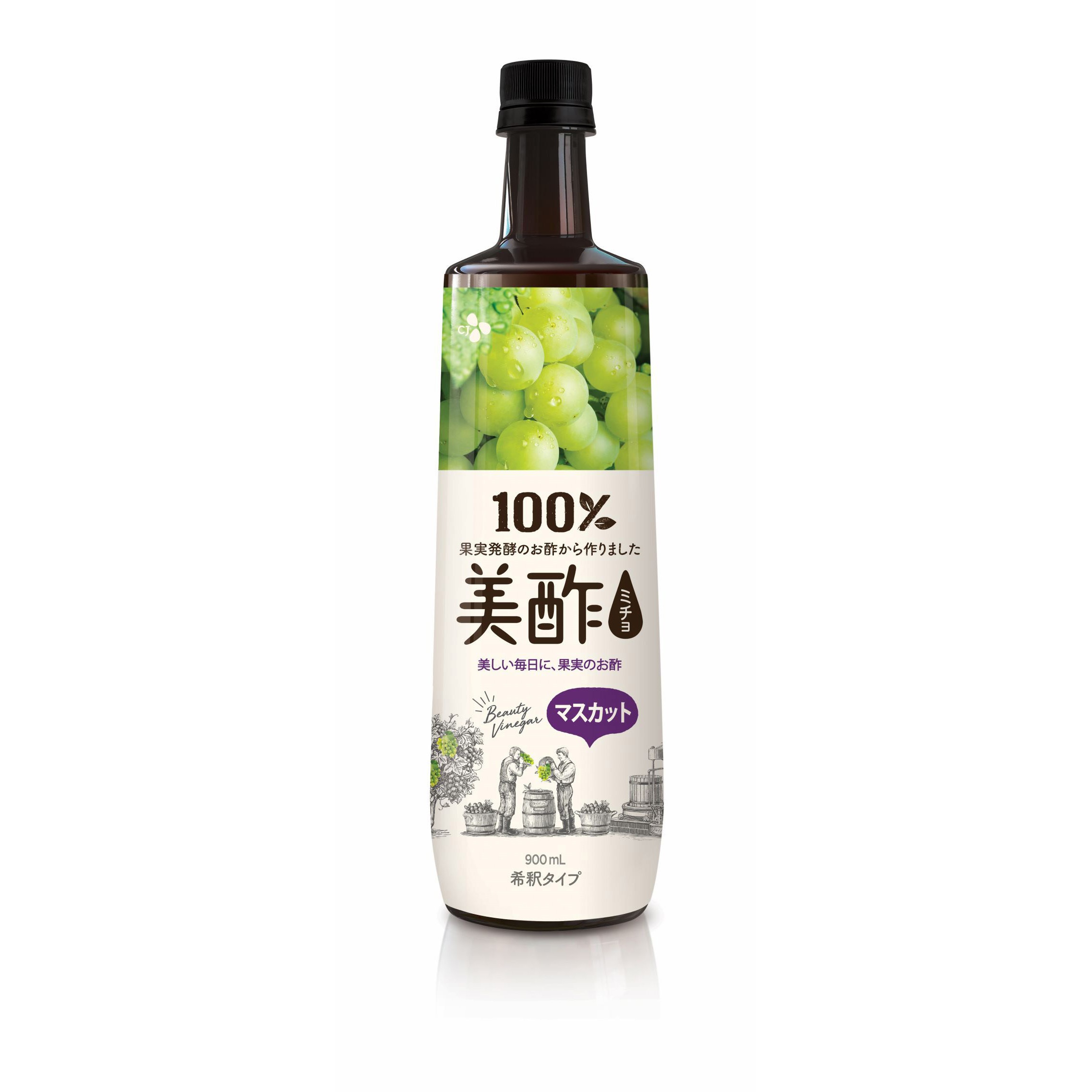 美酢マスカット900ml 1ケース(900mL×12本) CJ FOODS JAPAN 【通販モノタロウ】