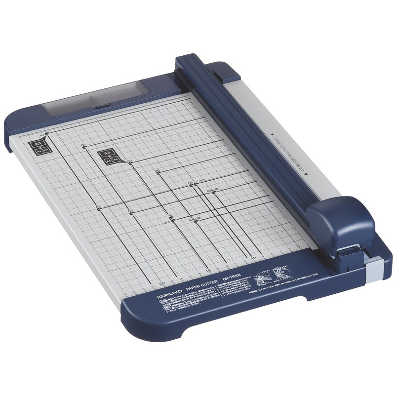 [美品]　KOKUYO　ペーパーカッター (押し切り 式) DN-Ｇ 103 DN-TR103 ペーパーカッター10枚切り チタン コクヨ ロータリー式
