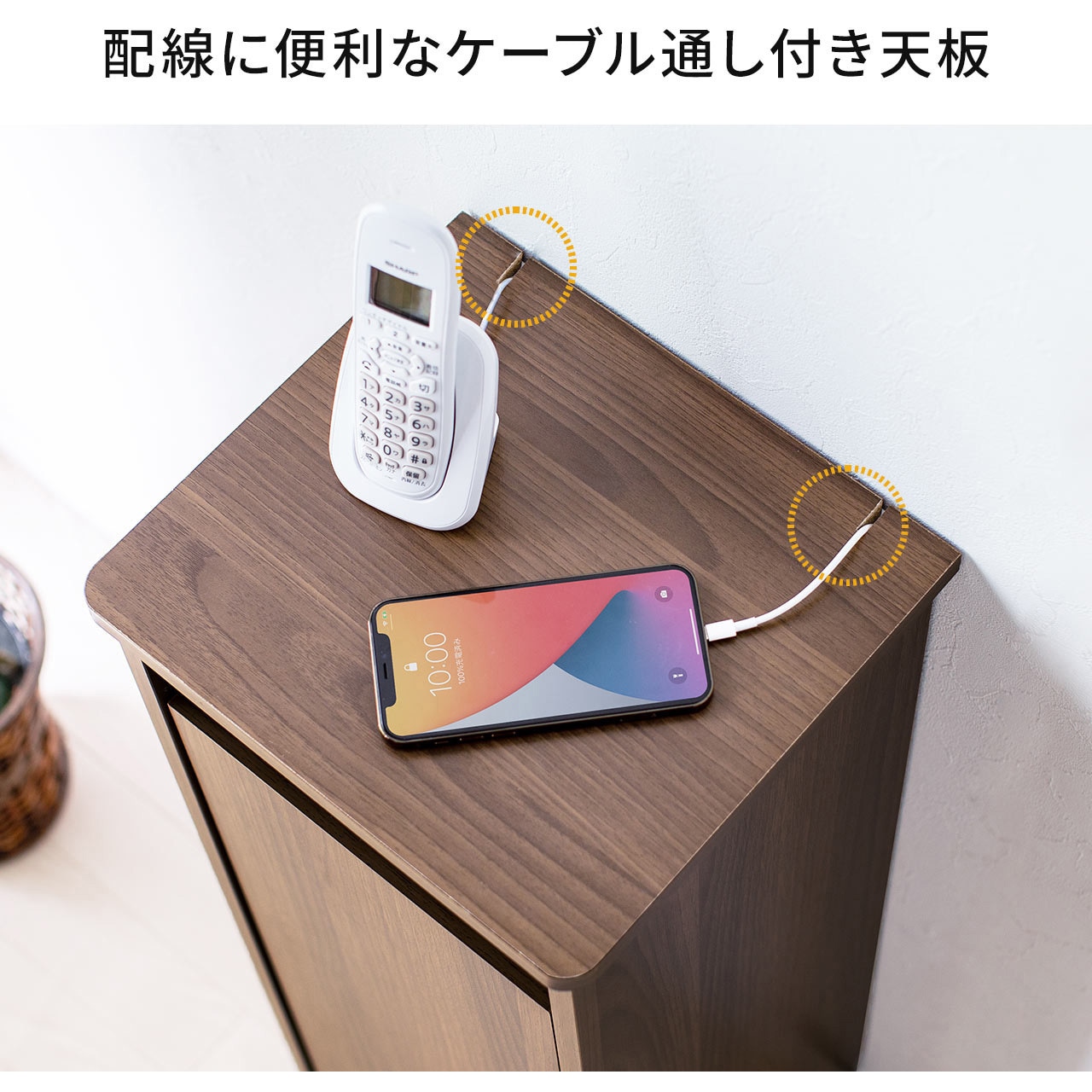iPhone専用 アクリル製携帯電話ロッカーボックス ドアロックと鍵付き 壁掛け式