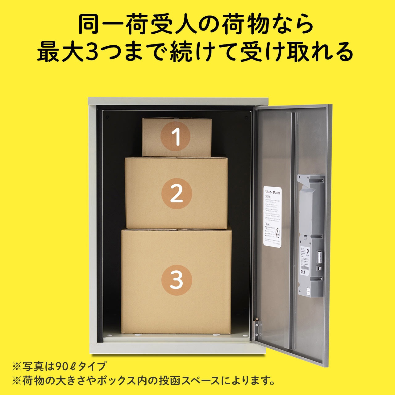 【お値下げ‼️】サンワサプライ　宅配ボックス　宅配ロッカー 300-DLBOX021W 宅配ボックス 1台 サンワダイレクト 【通販モノタロウ】
