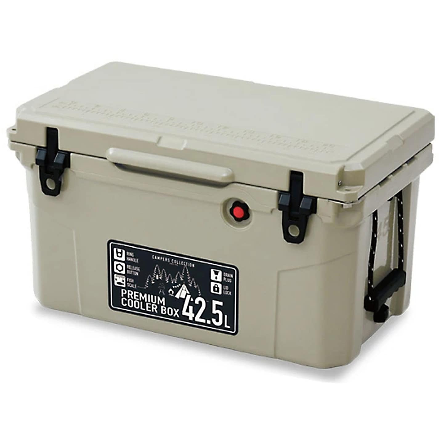 PCB-42.5L(BE) プレミアムクーラーボックス YAMAZEN(山善) 容量42.5L - 【通販モノタロウ】