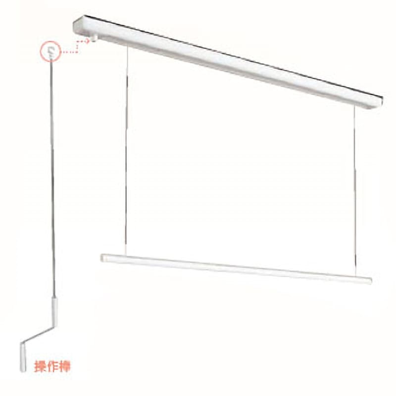 ホスクリーン　URM-S-W 色ホワイト 1340mm 川口技研 ホスクリーン URM-S-W URM型 ショート 1340mm｜建材