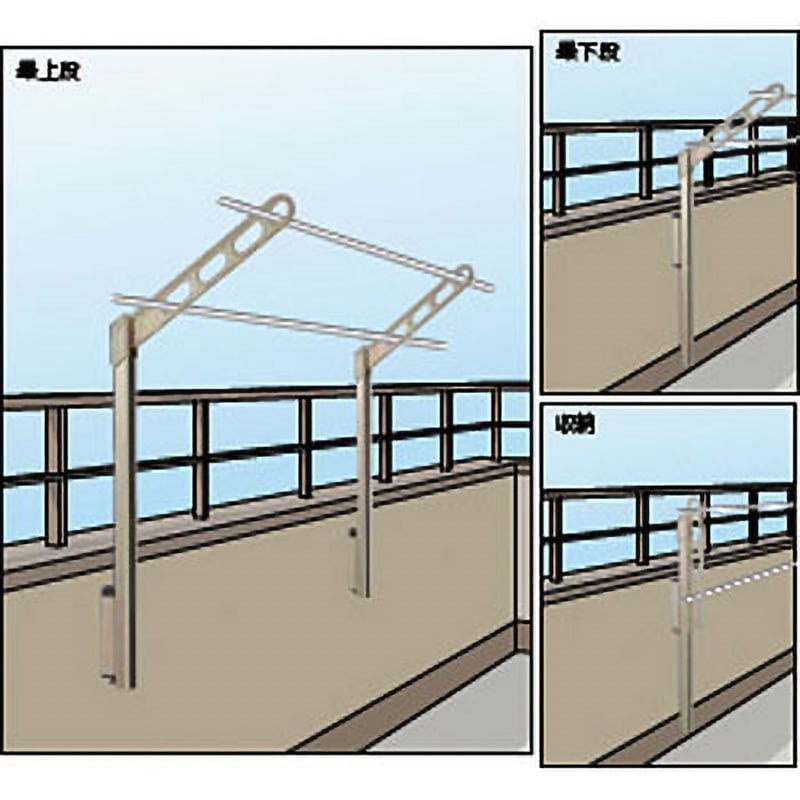 川口技研 腰壁用ホスクリーン ポール上下タイプ EPL-55型(ライトブロンズ)2本組 EPL-55-LB 返品種別A 川口技研腰壁用ホスクリーン上下式スタンダードタイプEP-55型です