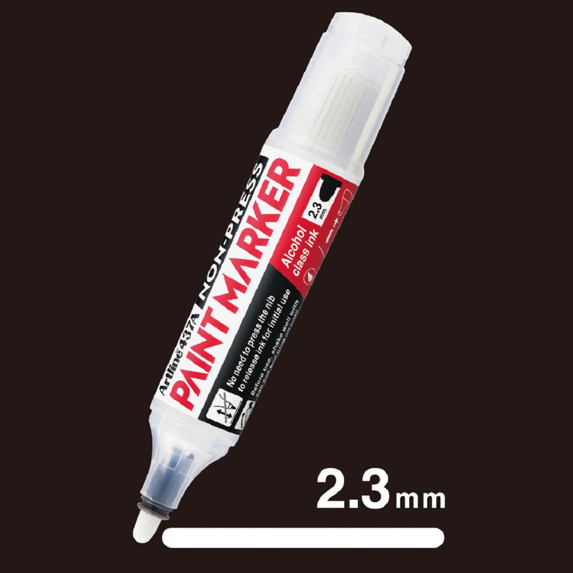 EK-437A-P ノンプレスペイントマーカー シヤチハタ 桃色 線幅2.3mm 1個
