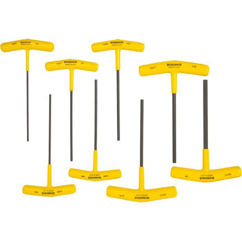 HTX80-6 全長6インチ(152mm)六角T-ハンドルセット BONDHUS T型