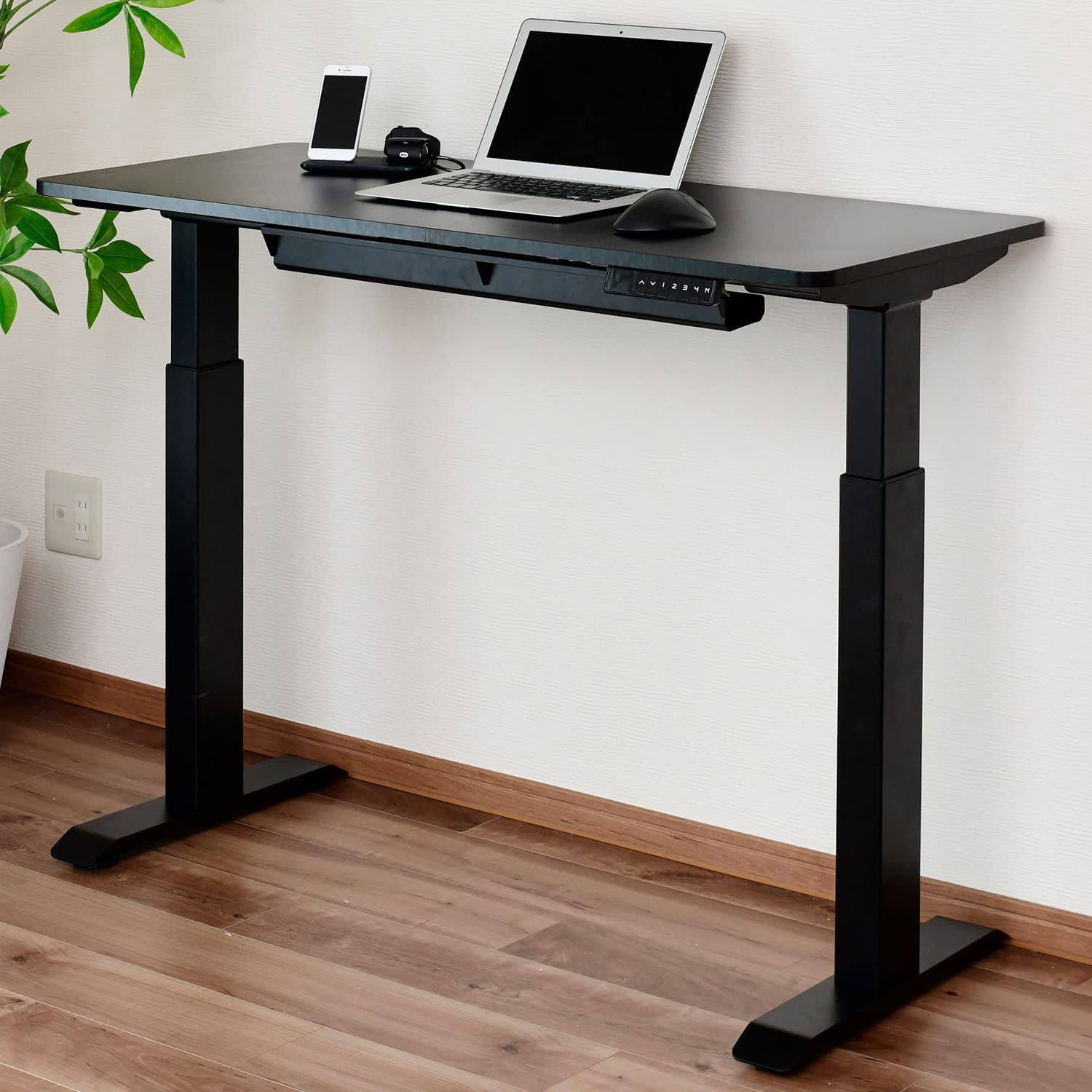 ELD-S1250(BK/MBK) 電動昇降デスク メモリー機能付き スリム 幅100/120  