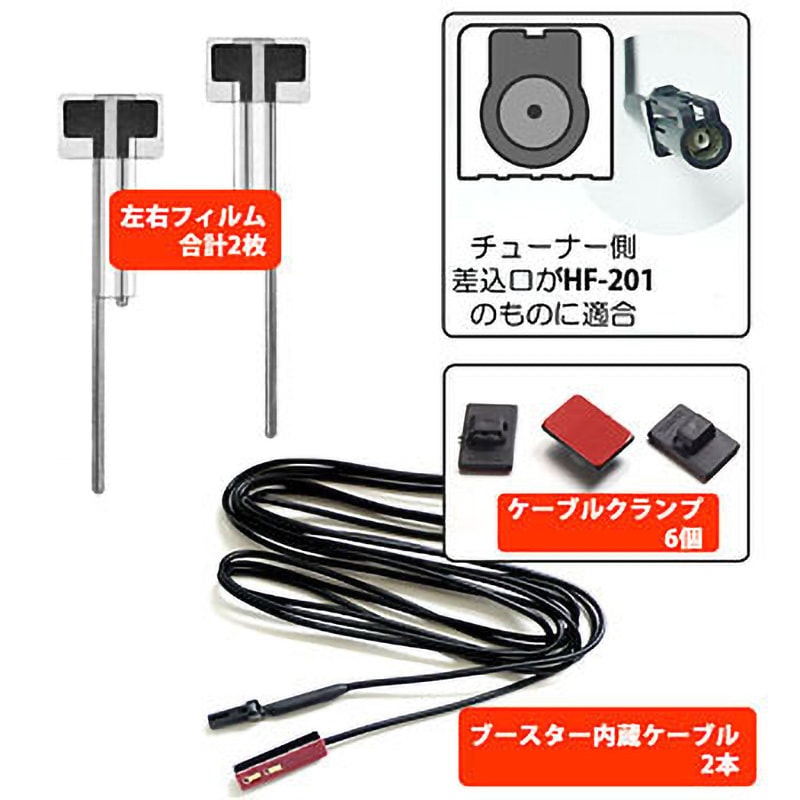 AZ-5009 地デジフィルムアンテナ左右セット 1セット(2個) アークヒル