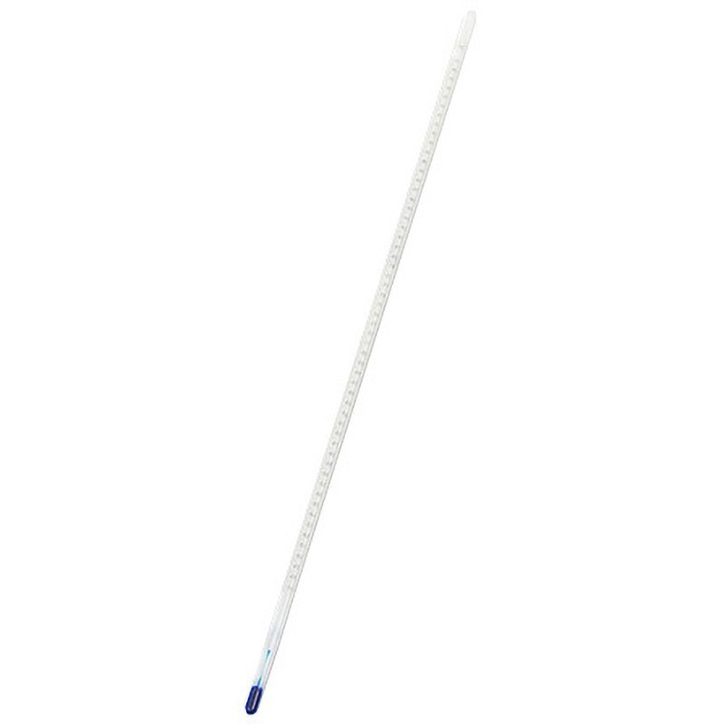 -(検査成績書付) NM標準温度計 検査成績書付 日本計量器工業 目盛0.1℃ 校正証明書付 温度範囲150～200℃ 全長420mm