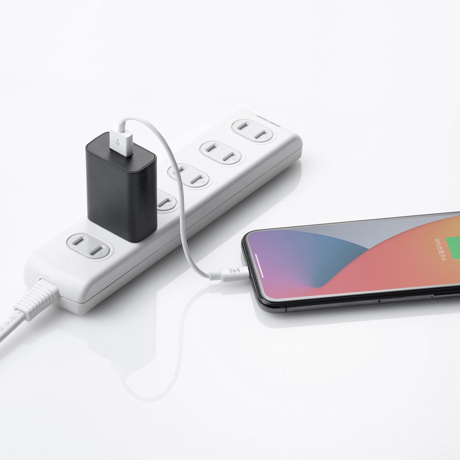 ACA-IP86BK USB充電器 1個 サンワサプライ 【通販モノタロウ】