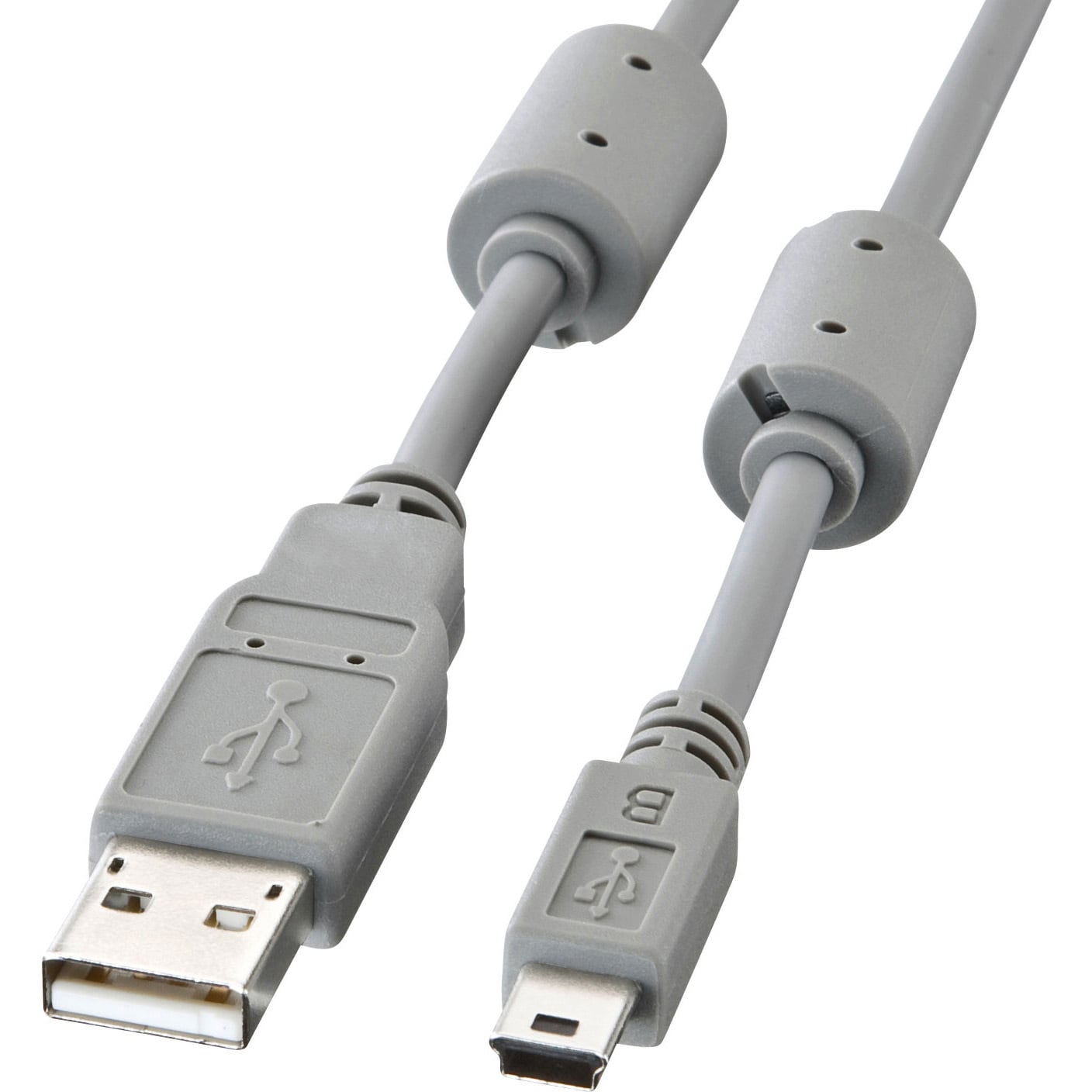 極細ミニUSB2.0ケーブル（ミニ8ピン平型タイプ、1m）KU-SLAMB810