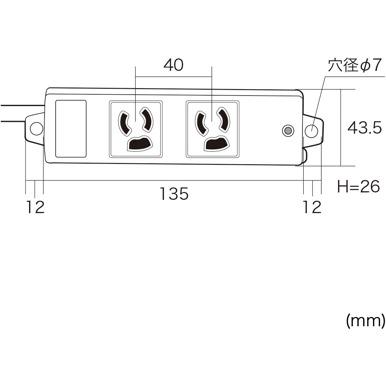 TAP-KS2-2 電源タップ サンワサプライ 対応 2口 3P抜け止め 電源