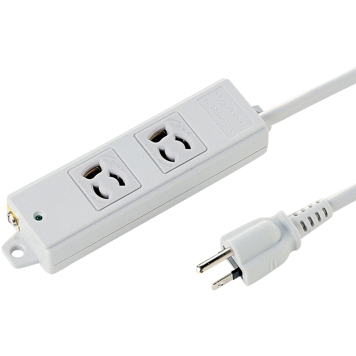 TAP-KS2-5 電源タップ サンワサプライ 2口 3P抜け止め 電源コード5m