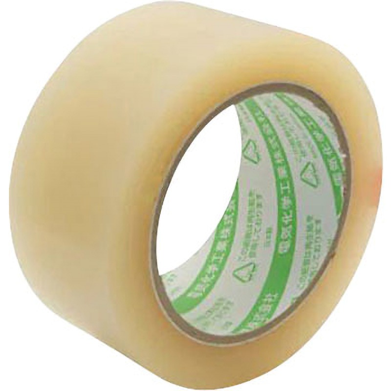 【新品30巻】デンカ カラリヤンPP-60 #406 75mm×50m 透明 No.406 カラリヤン PP60 Denka(デンカ) 梱包用 テープのみタイプ ゴム