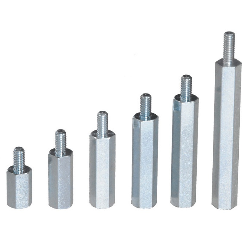 MK-340 六角サポーター カメダデンキ 3C 三価クロメート 標準 ねじ径M3長さ40mm 1袋(50個)