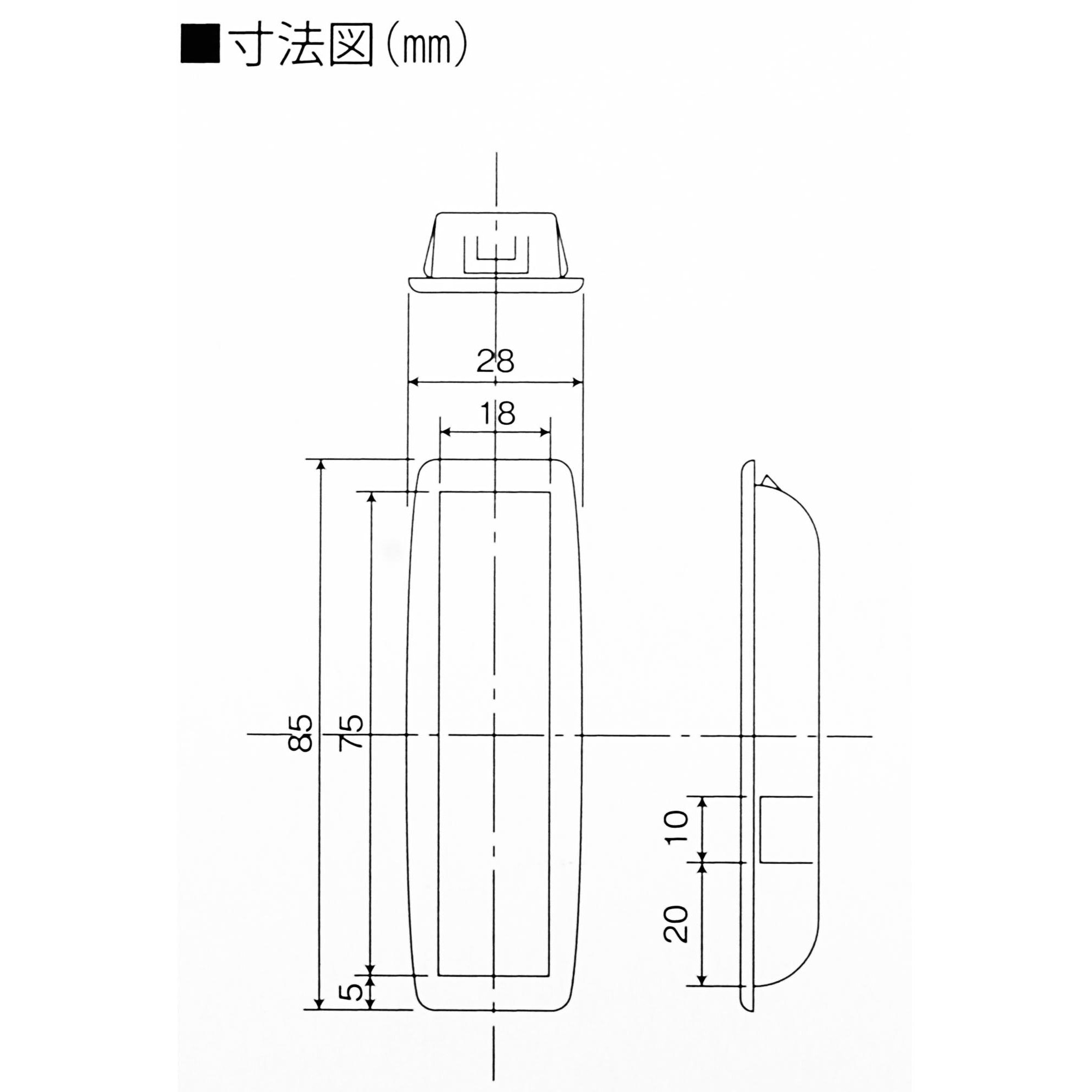 SP-04 シャッター手掛(三和シャッター) WAKI(和気産業) ライトグレー色