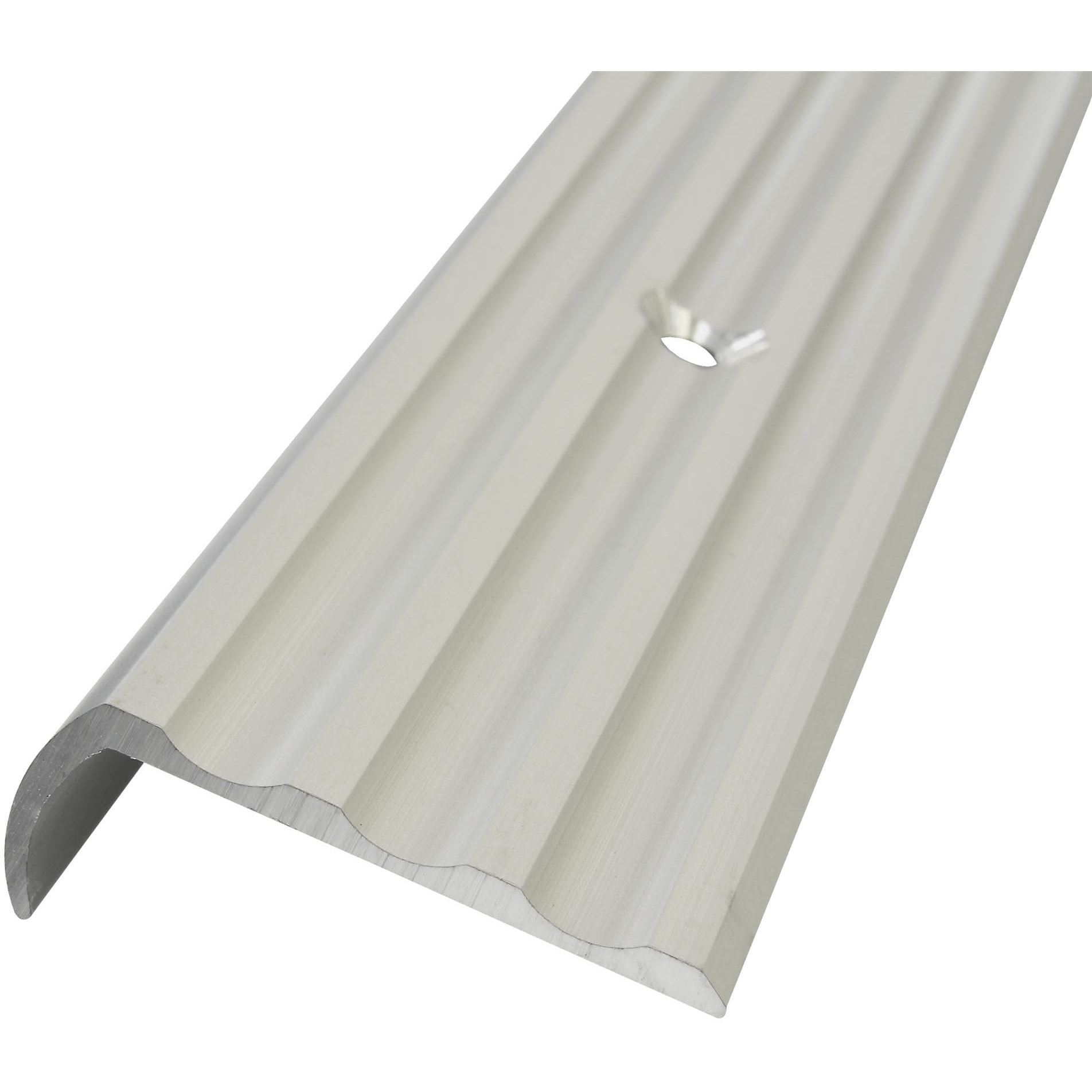 1279 アルミノンスリップ穴付 光モール 全長1000mm 1本 - 【通販