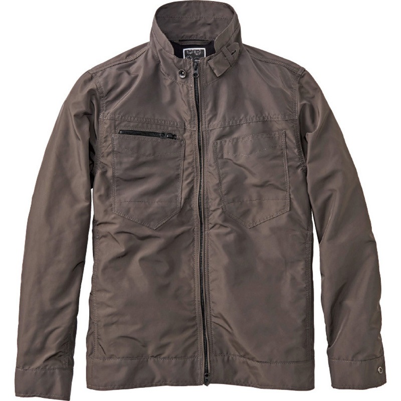 D613 ライトジャケット ディモ(dimo) タフレックス ポリエステル100% サドルブラウン色 5L着丈72cm  D613