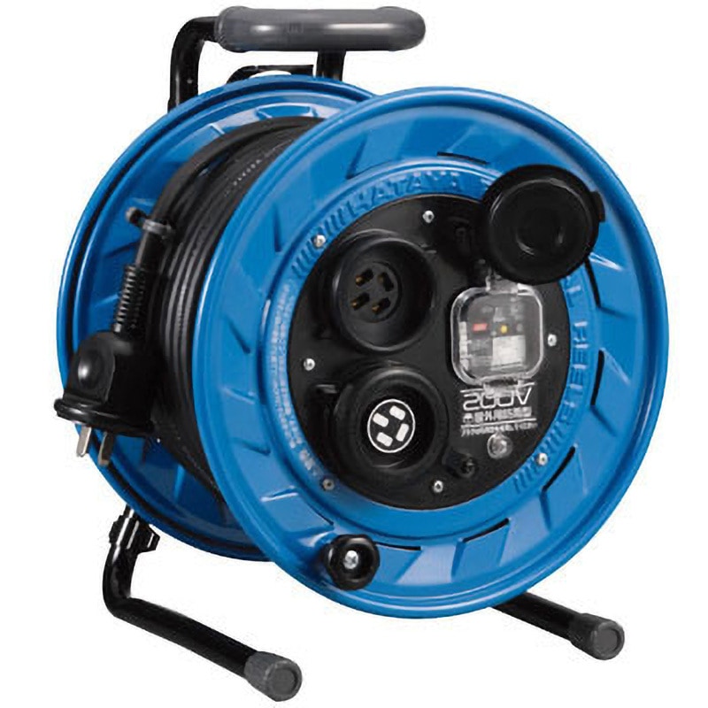 BFS-302M 漏電遮断器付200V型屋外用リール三相200V防雨型 ハタヤリミテッド 過負荷 ストレートタイプ 電線長さ30m  BFS-302M 44,988円