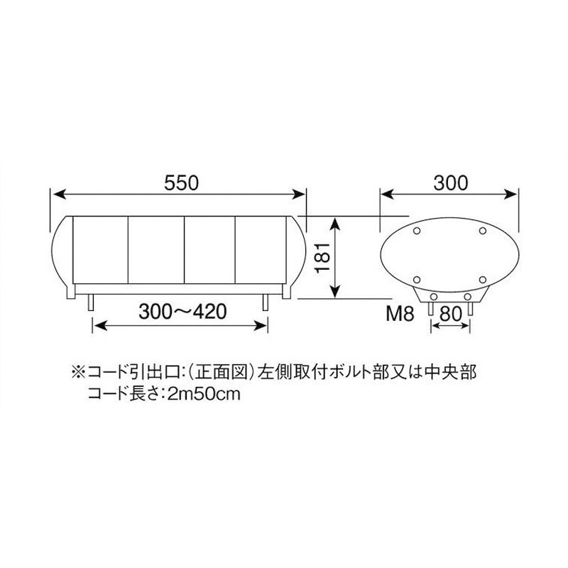 LED55BYSM LED黄色散光式警光灯 M型 KOITO(小糸製作所) 12V LED55BYSM