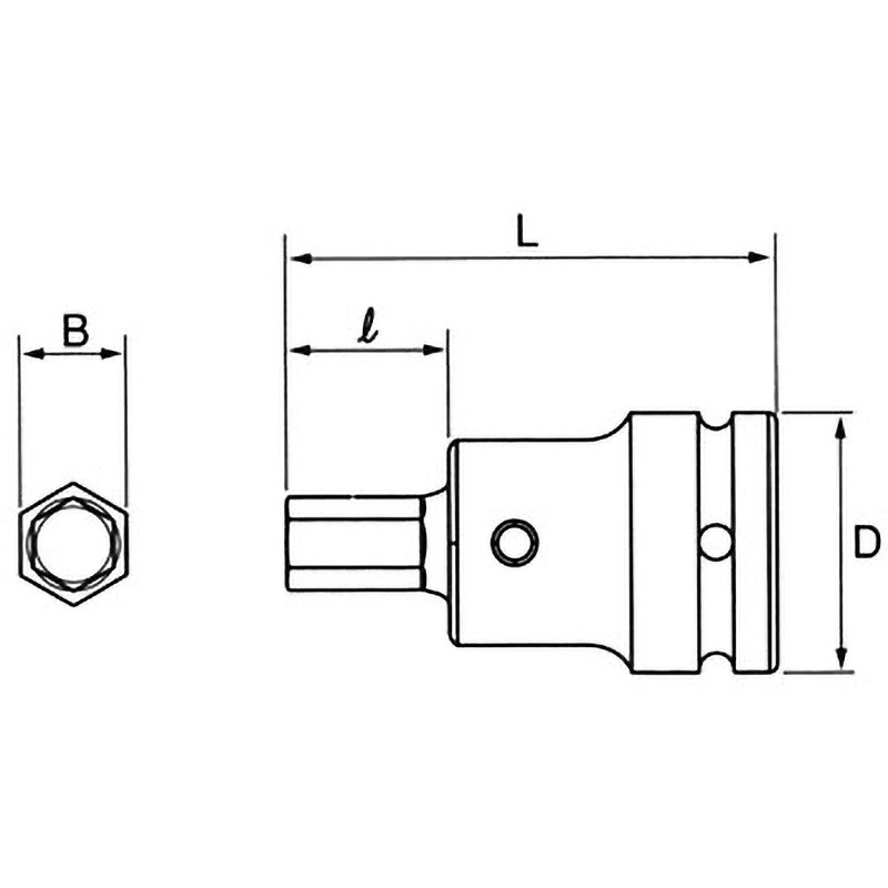 UXX1022 インパクトヘキサゴンソケット 旭金属工業(旧:新日本ツール