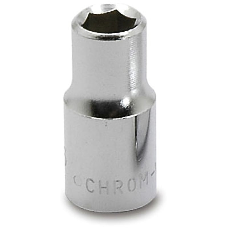 VS2060 ソケット 1/4(6.35) 旭金属工業(旧:新日本ツール) Cr-V製 二面