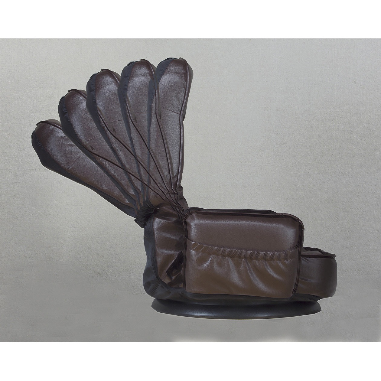 0303330 お買得肘付きリクライニング回転座椅子 ＜和座楽＞ 1台