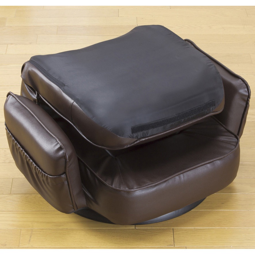 0303330 お買得肘付きリクライニング回転座椅子 ＜和座楽＞ 1台