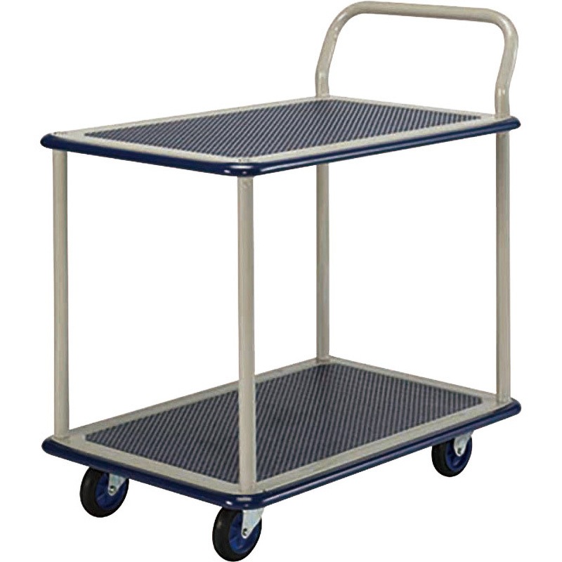 184816 金象印 キャリーラック 2段式 大 片ハンドル式 浅香工業 スチール製 荷重300kg 荷台幅600mm荷台奥行900mm