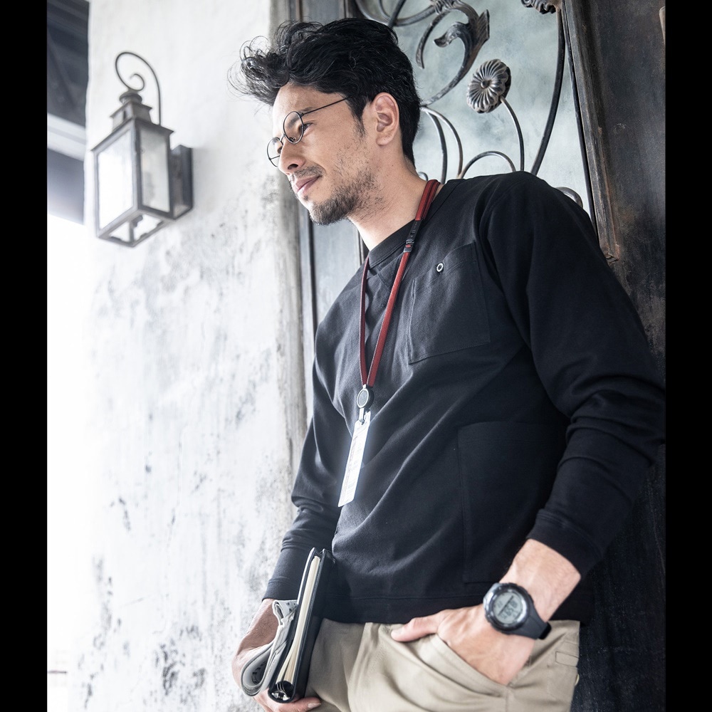 G-958 5ポケット長袖Tシャツ コーコス信岡 シダー色 サイズL G