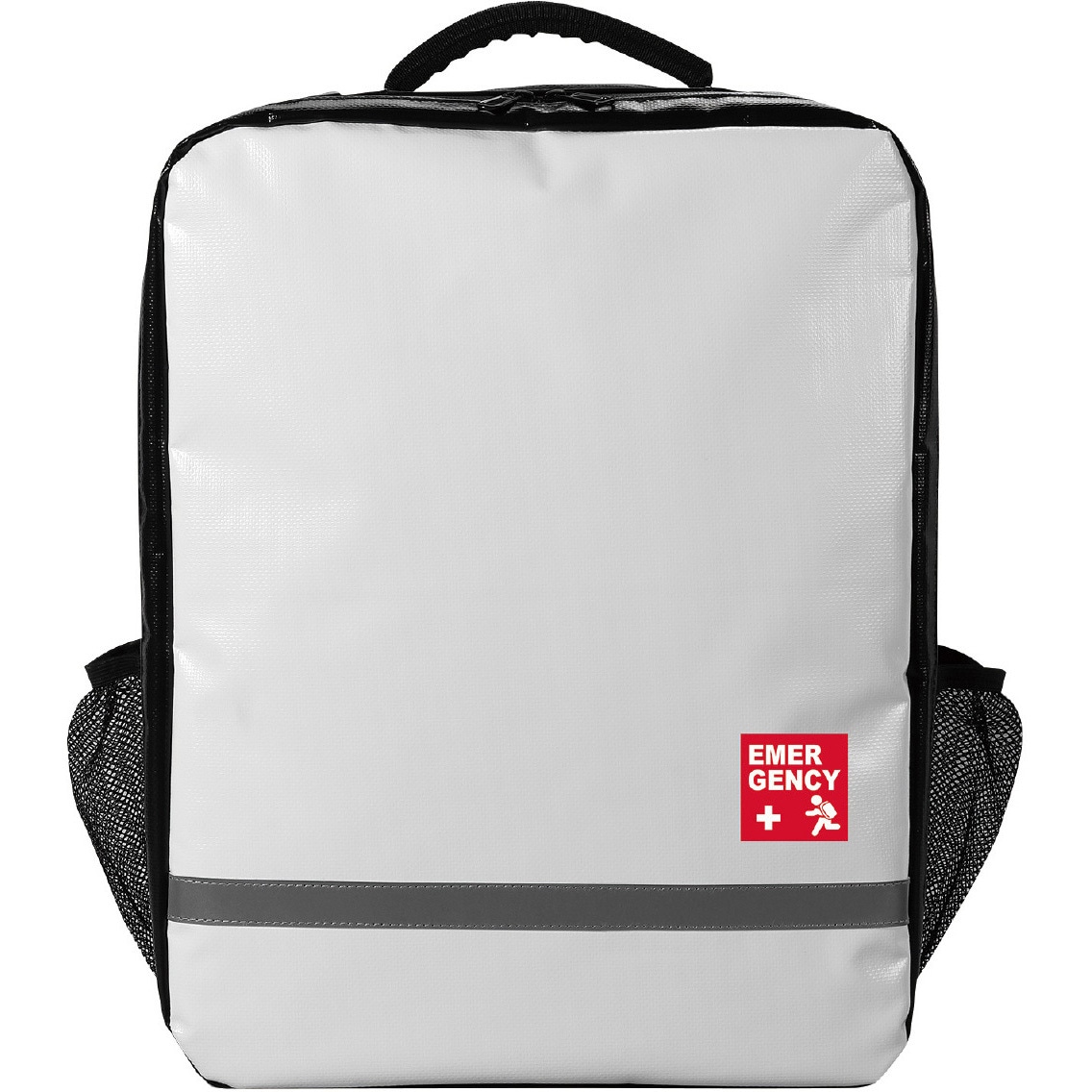 52029 防災リュック 白(印刷あり) アーテック[学校教材・教育玩具] 本体×1 寸法340×440×150mm 1個