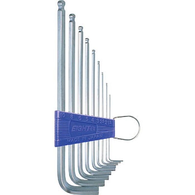 BHS-9 ボールポイント 六角棒スパナ エイト エキストラロングタイプ L型