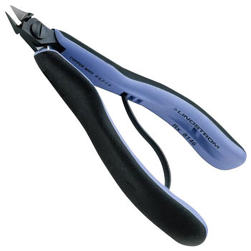 りーたむ RX8148 電子斜ニッパー テーパー型レリーフ付ヘッド 1本 LINDSTROM