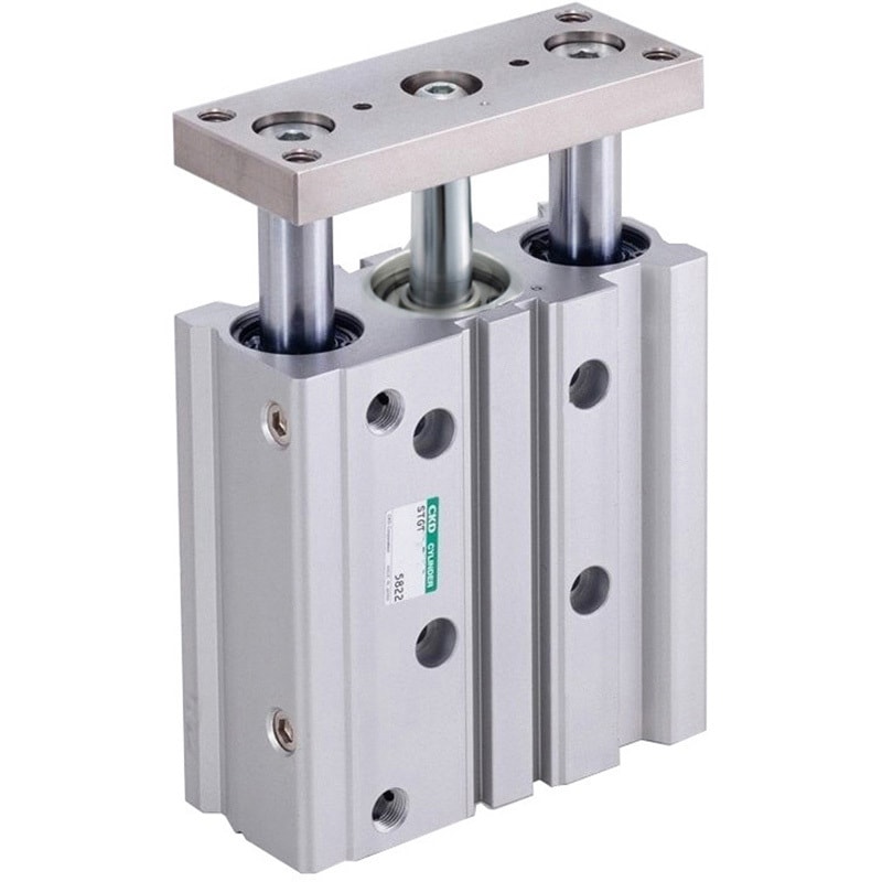 STG-M-40-50 ガイド付シリンダ STGシリーズ すべり軸受(STG-M-40～) CKD 複動・片ロッド形 ストローク50mm