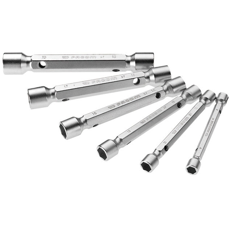 97.JE6 6Pc．メトリック ダブルエンドソケットレンチセット 8-19mm 1個