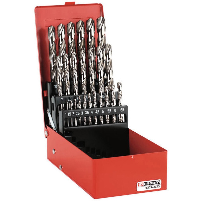 222A.TJ25 25pc． メトリック・ドリルセット 222ATJ25 1個 FACOM 【通販モノタロウ】
