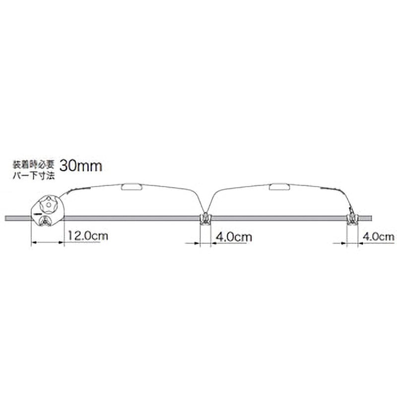 EM35 サーフボード積載用アタッチメント 1セット TERZO 【通販モノタロウ】