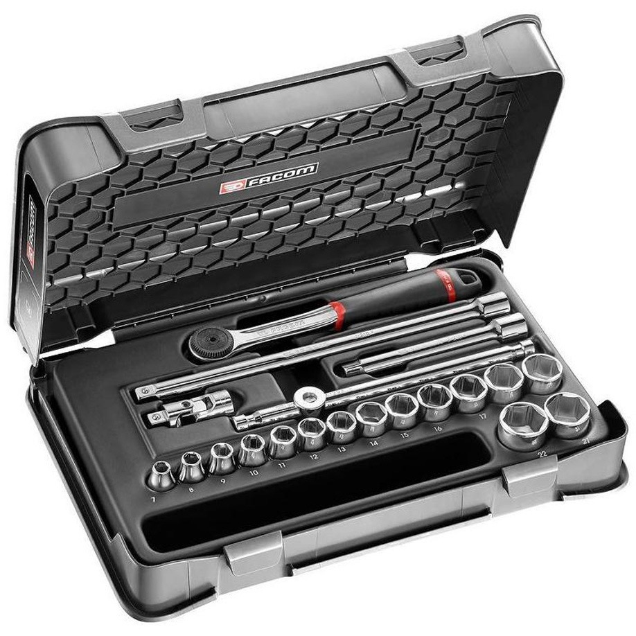 J.161-3P6 3/8 パーム コントロール ラチェット+ソケットセット 20Pc J．161-3P6 1個 FACOM 【通販モノタロウ】