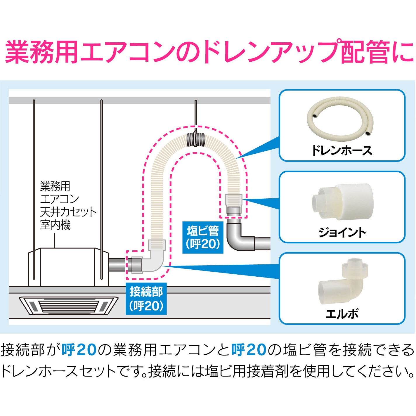 GA-KW048 これカモ 断熱ドレンホースセット 業務用エアコン GAONA
