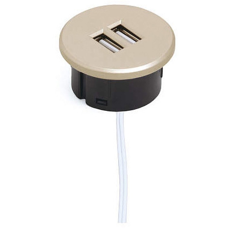 埋込充電用USBコンセント USB-TWIN型 LAMP(スガツネ工業) 埋込