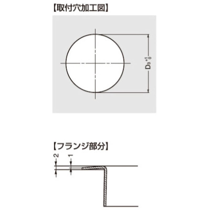 スガツネ工業　LAMP　ステンレス 屑入投入口 AN-DH型 蓋無 スガツネ工業⁄LAMP] ステンレス鋼製 屑入投入口 AN-DH型 \u203b(深いタイプ)