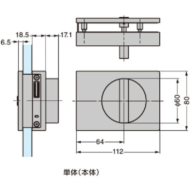HCZ-80W-SN 面付カマ錠 HCZ-80型 LAMP(スガツネ) 適合扉厚33 HCZ-80W-SN 面付カマ錠 HCZ-80型 LAMP(スガツネ) 適合扉厚33