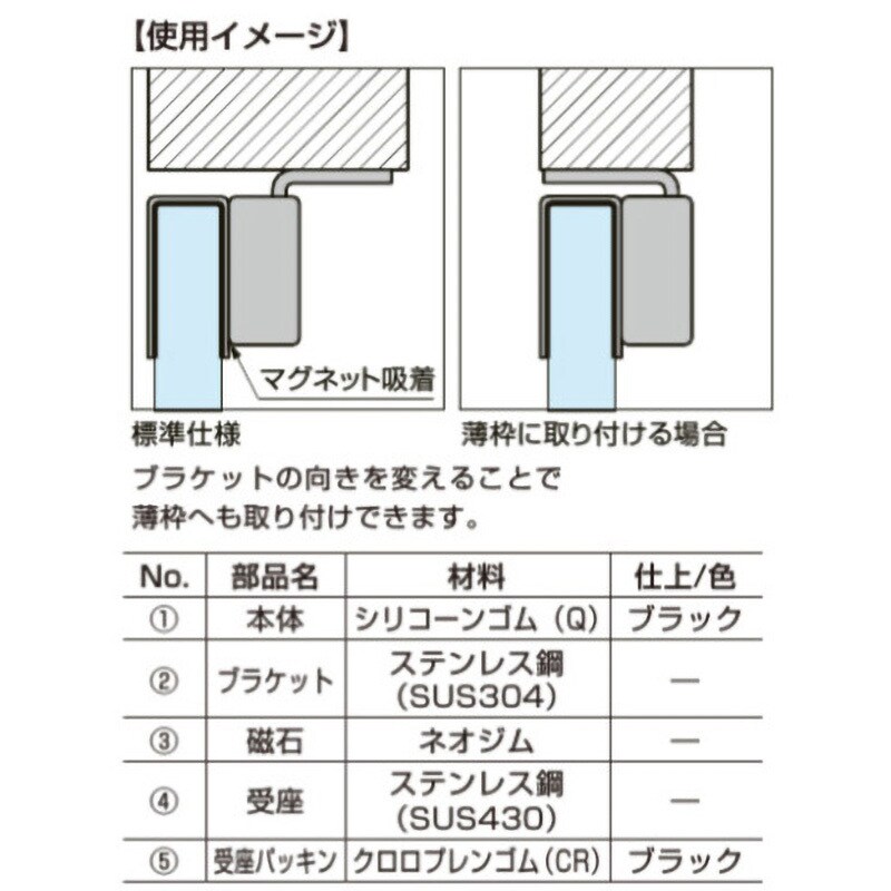 HT-MSG62-U10 戸当りマグネットキャッチ 受座 HT-MSG62型 LAMP HT-MSG62-U10 戸当りマグネットキャッチ 受座 HT-MSG62型 LAMP