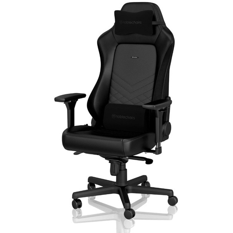 【今週限定値下げ！美品】noblechairs HERO ＋座布団＆肘サポ付き noblechairs ゲーミングチェア｜HERO - WHITE EDITION｜NBL-HRO