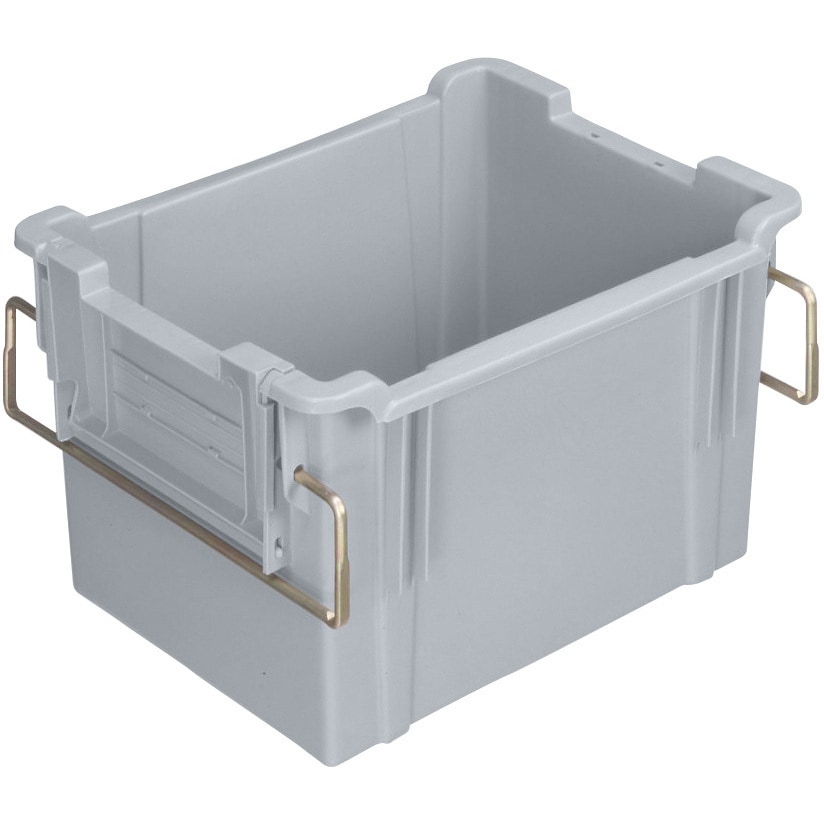 PT-40 GR1 ネスティングポリテナー 矢崎化工 外寸(幅×奥行×高さ)500×399×300mm 1セット(50個) PT-40 GR1